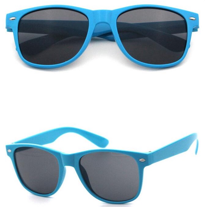 Light blue wayfarer sunglasses