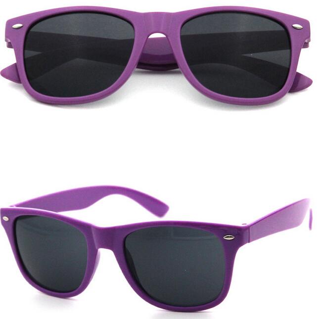 Purple wayfarer sunglasses